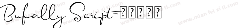 Bufally Script字体转换